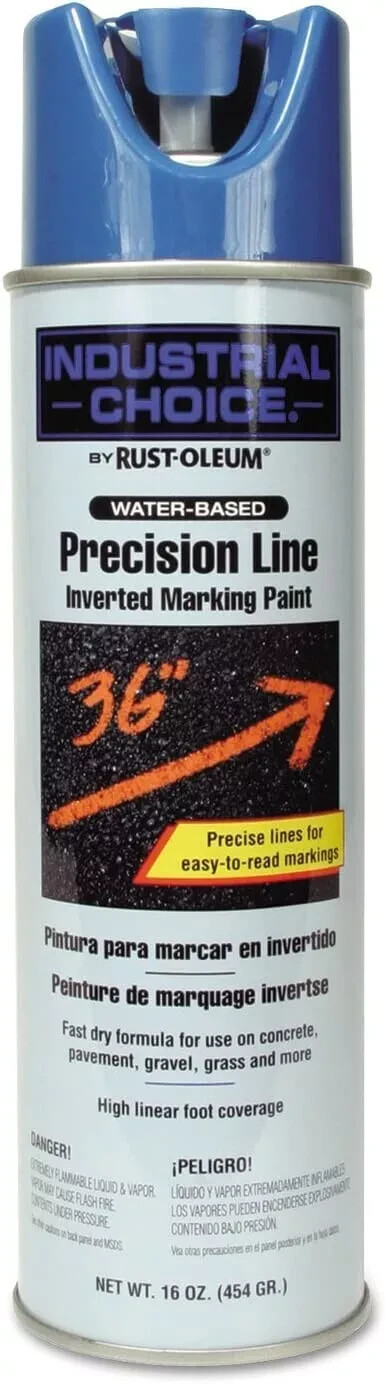 Rust-Oleum Corporation 205176 Fluorescent Blue Line Marking Paint, Water Base