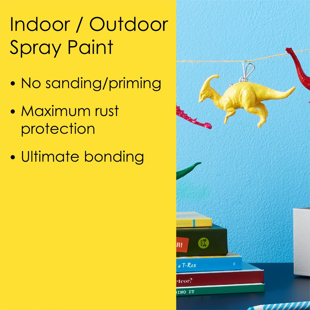 Rust Protection All Surfaces Gloss Sunbeam Yellow Spray Paint In/Outdoor 12 Oz