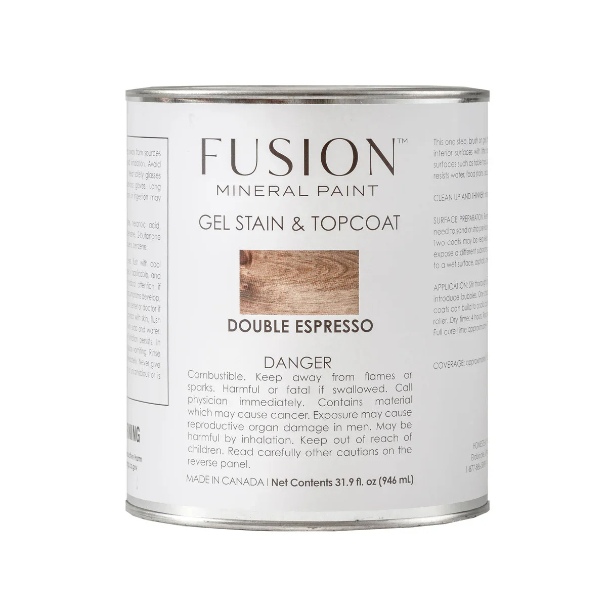 DOUBLE ESPRESSO – Gel Stain & Top Coat 946ml (31.9oz) – FUSION