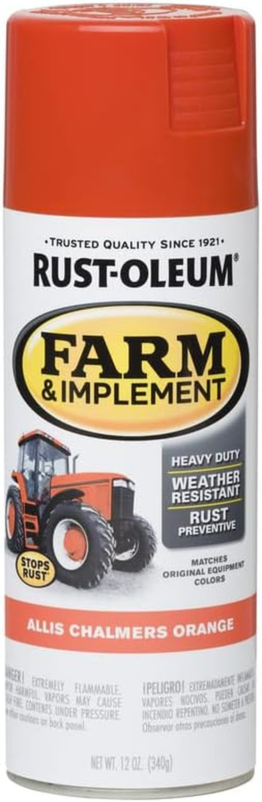 Specialty 280135 Stops Rust Farm & Equipment Spray Paint, Allis Chalmers Orange,