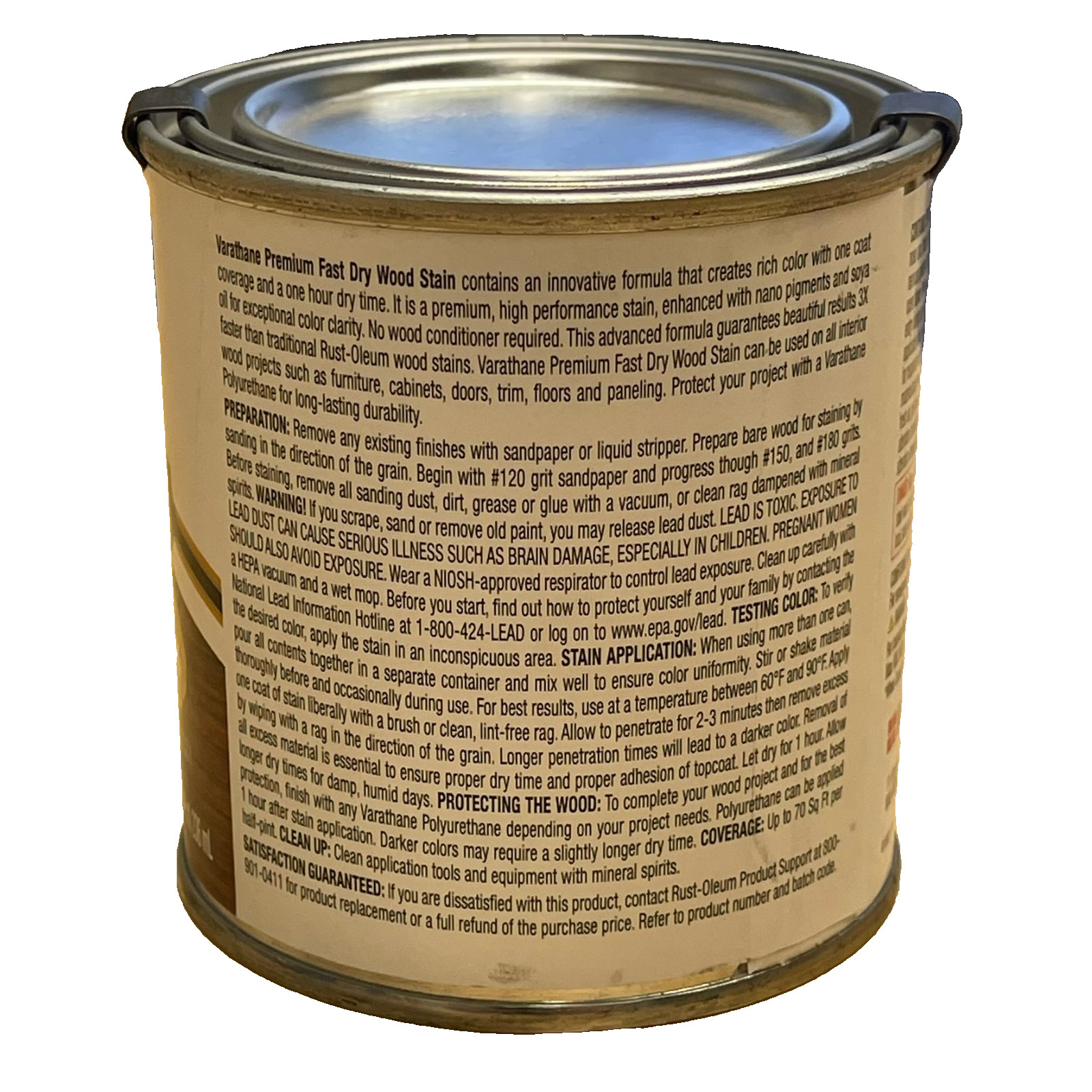 Varathane Premium Fast Dry Wood Stain Dark Walnut 8 fl oz Oil Based Half Pint