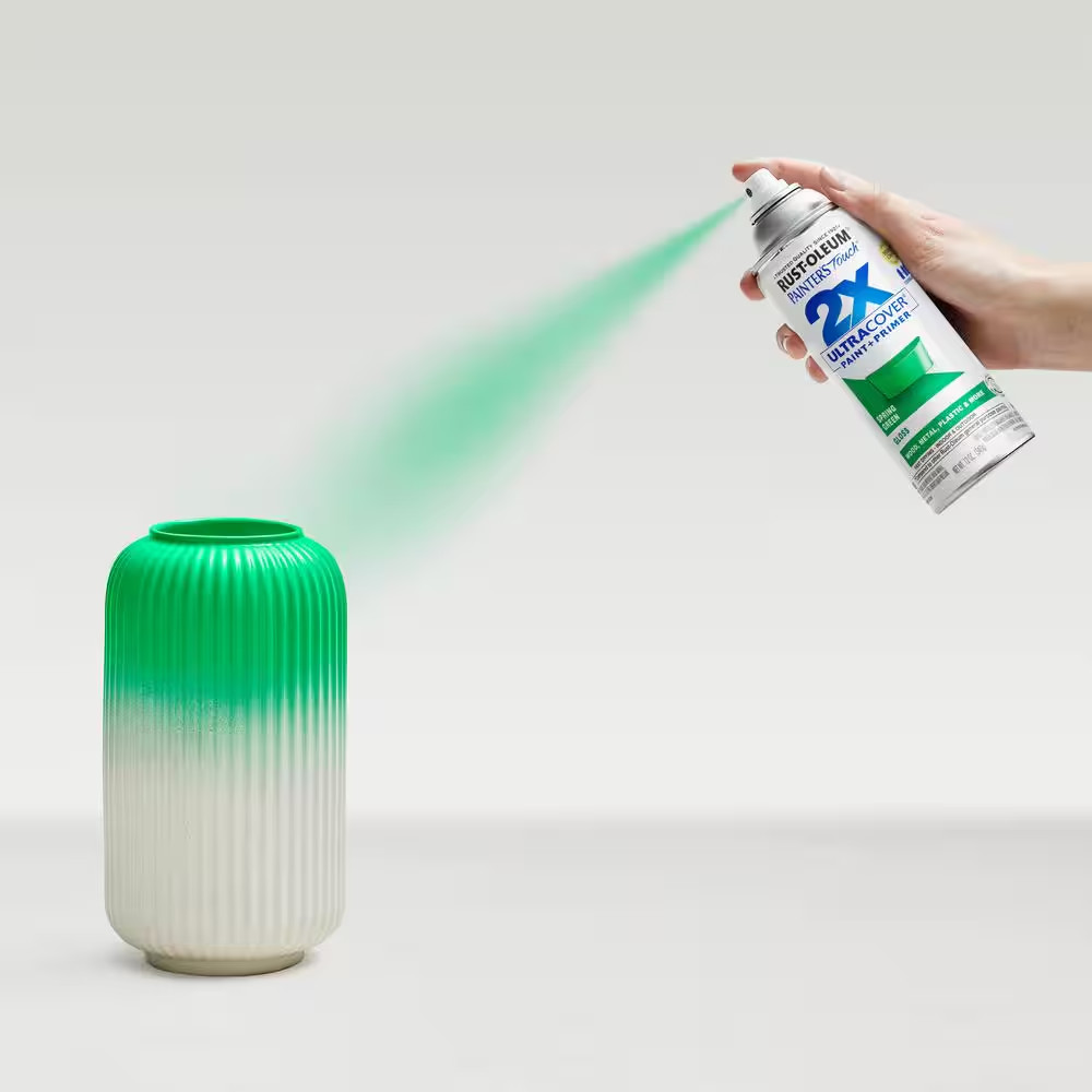 12 Oz. Gloss Spring Green General Purpose Spray Paint (6-Pack)