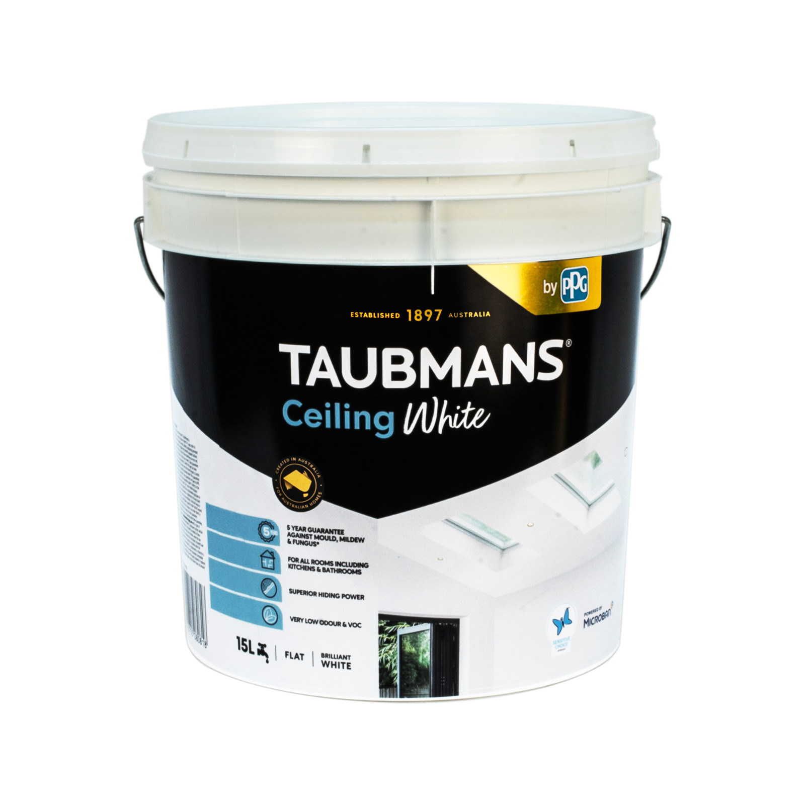 Taubmans 15L Ceiling Brilliant White