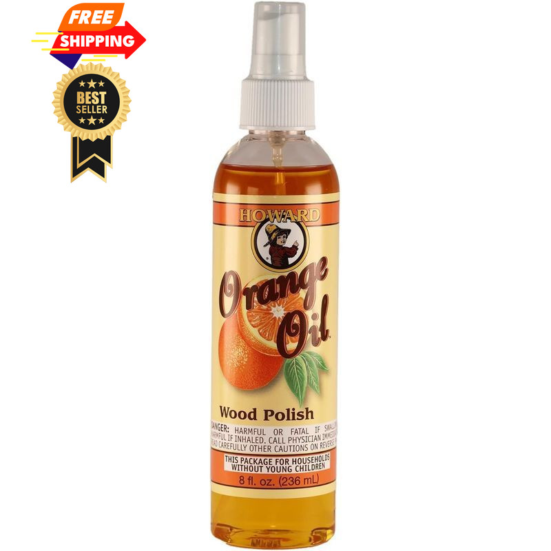 HOWARD – Orange Oil Wood Polish – Revitalize and 8 Fl Oz (Pack of 1)