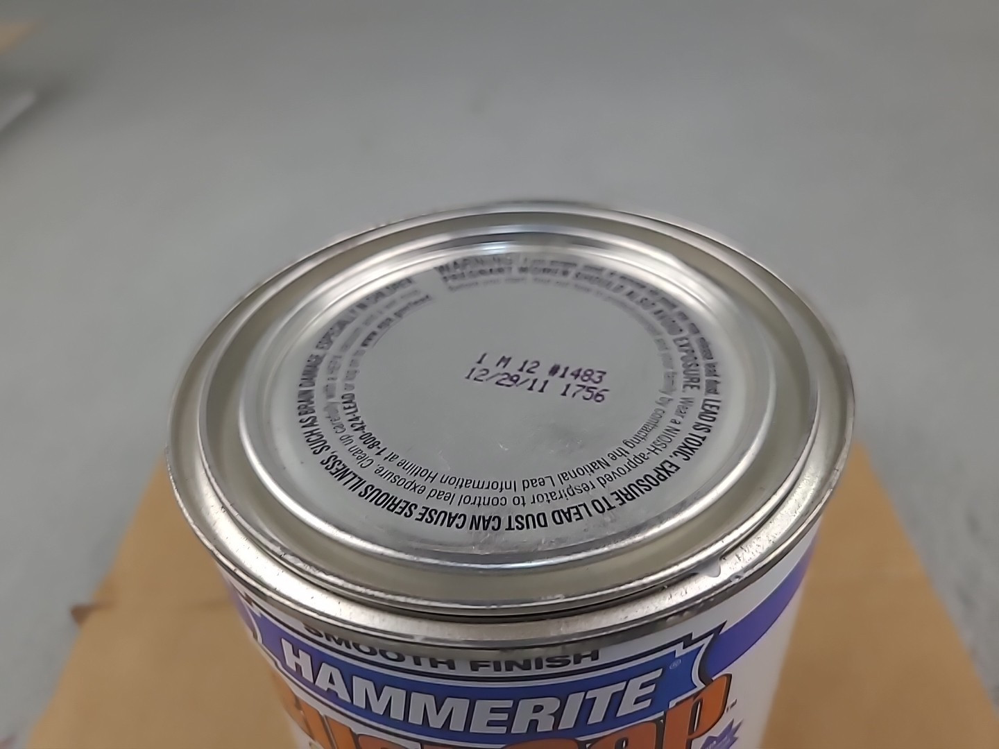 1x Hammerite Rust Cap Smooth Finish Aluminum Paint Quart Can