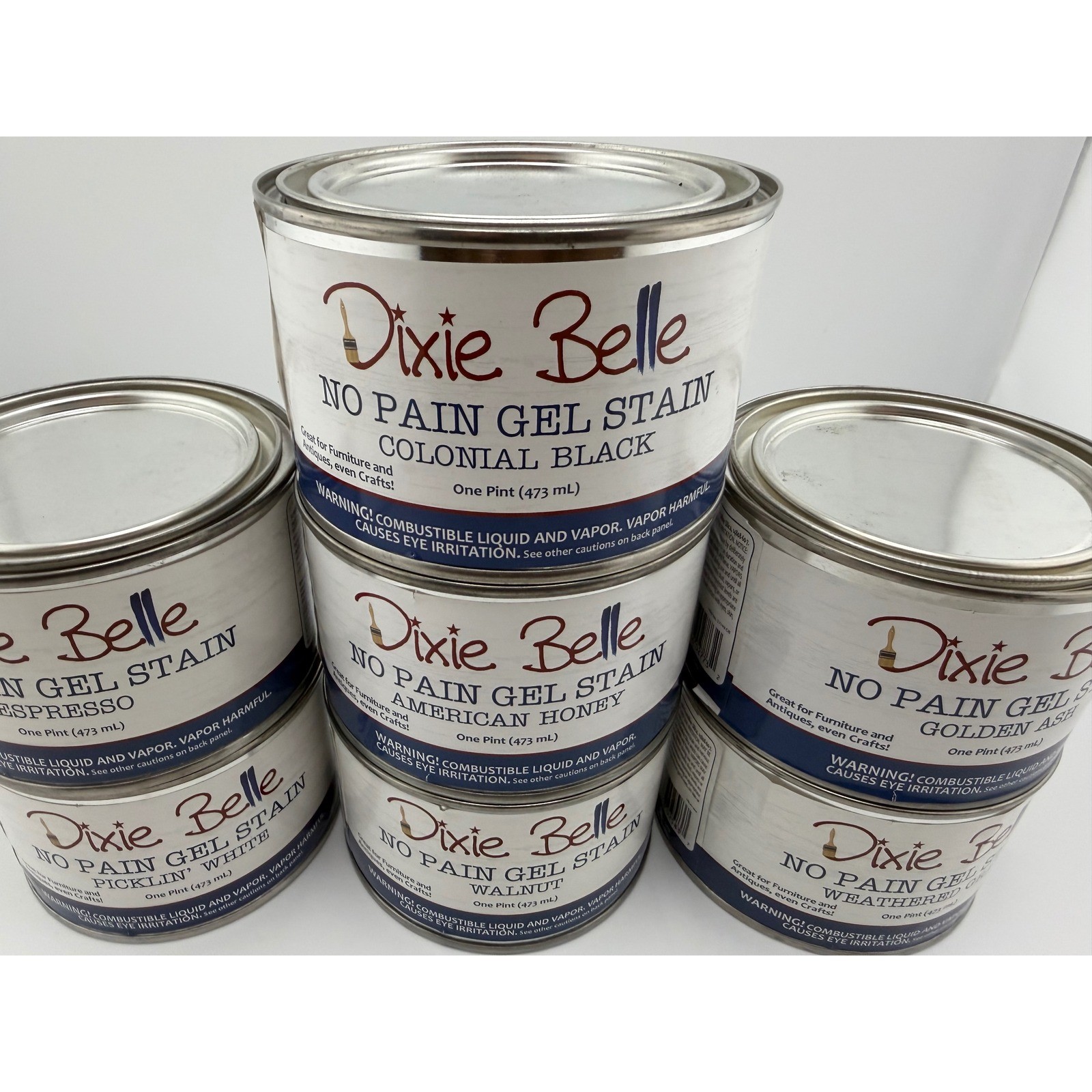 Dixie Belle No Pain Gel Stain 1 Pint 473ml Oil Based Furniture Stain Pick Color