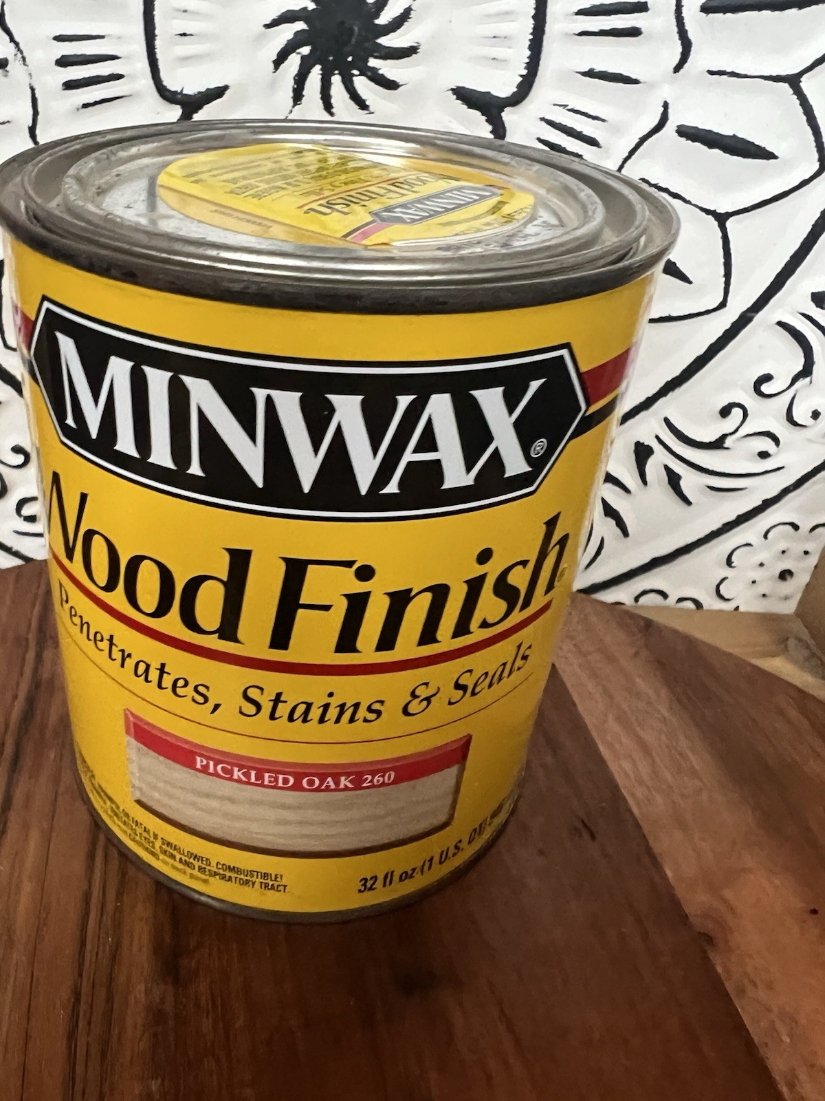 NOS Minwax Pickled Oak 260 Wood Finish Oil-Based Wood Stain 1 Quart Discontinued