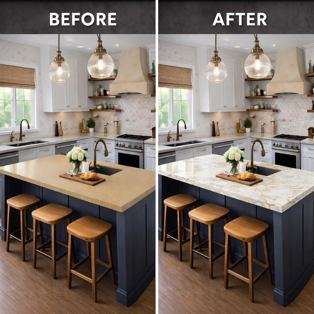 Quartz Easy Epoxy Countertop Paint Kit (Venetian Gold)