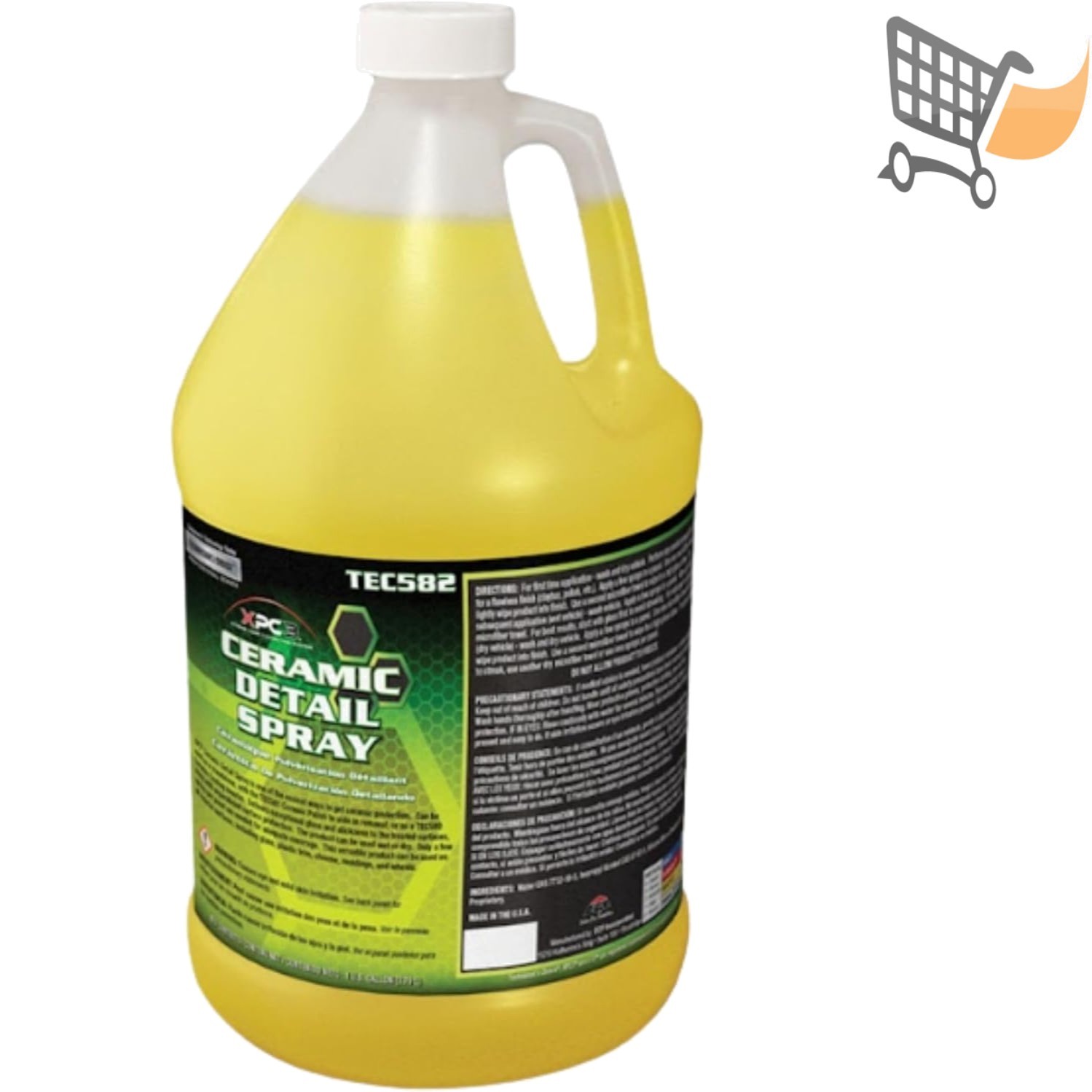 Ceramic Detail Spray 1 Gallon Liquid Car Protection Gloss and Slickness