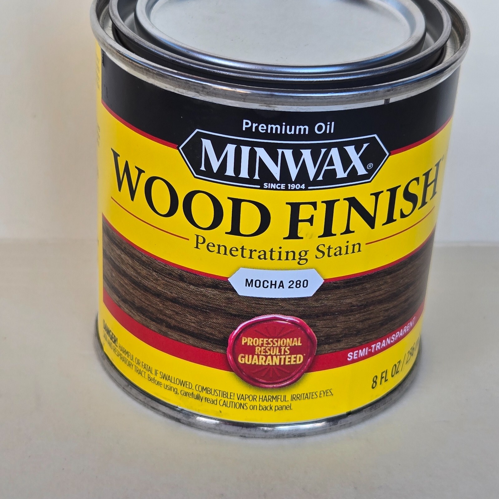 1/2 Pt Minwax WOOD FINISH PENETRATING STAIN Semi-Transparent Oil-Based MOCHA 280