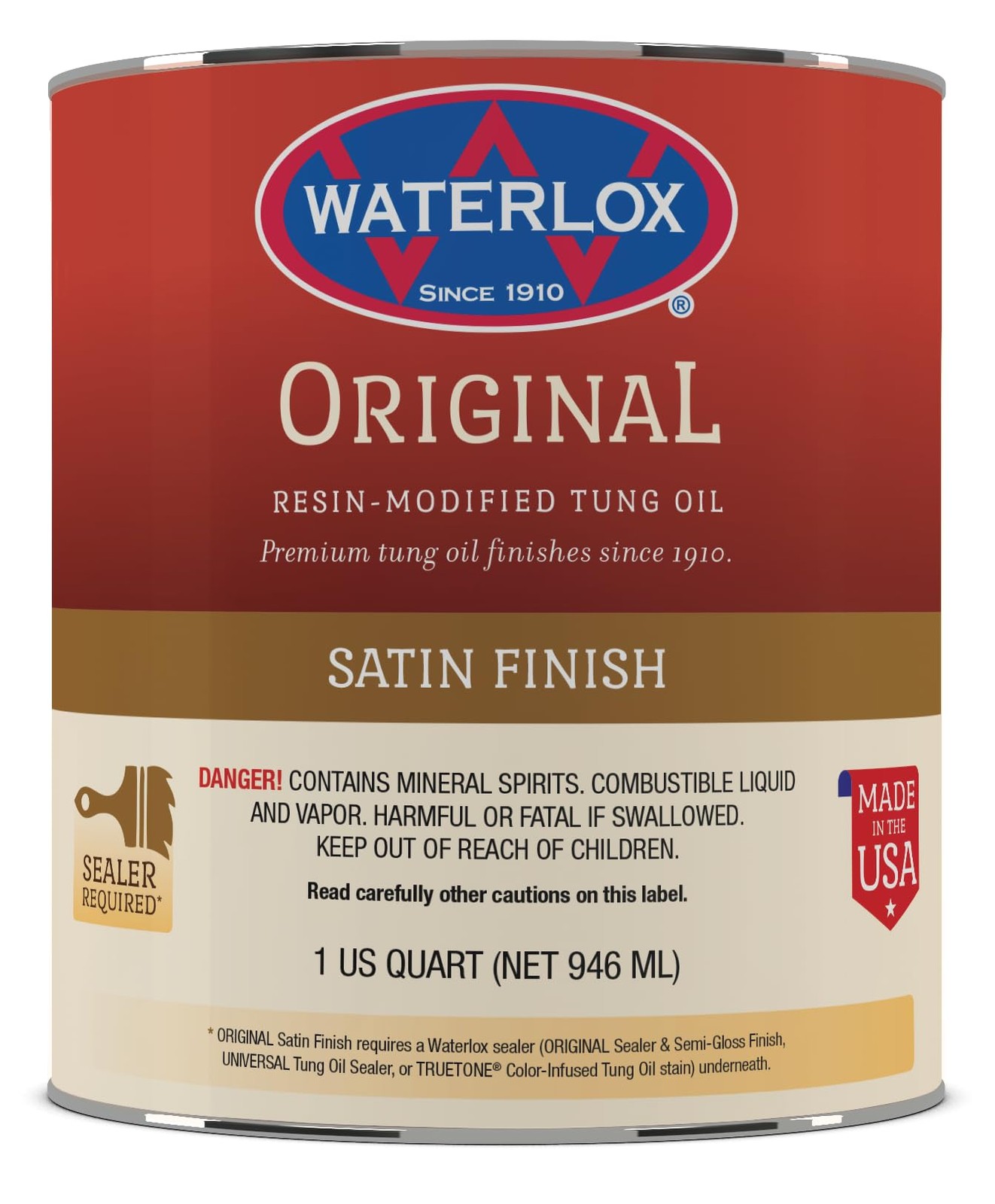 Waterlox TB 6044 Original Satin Quart, Finish, Quart