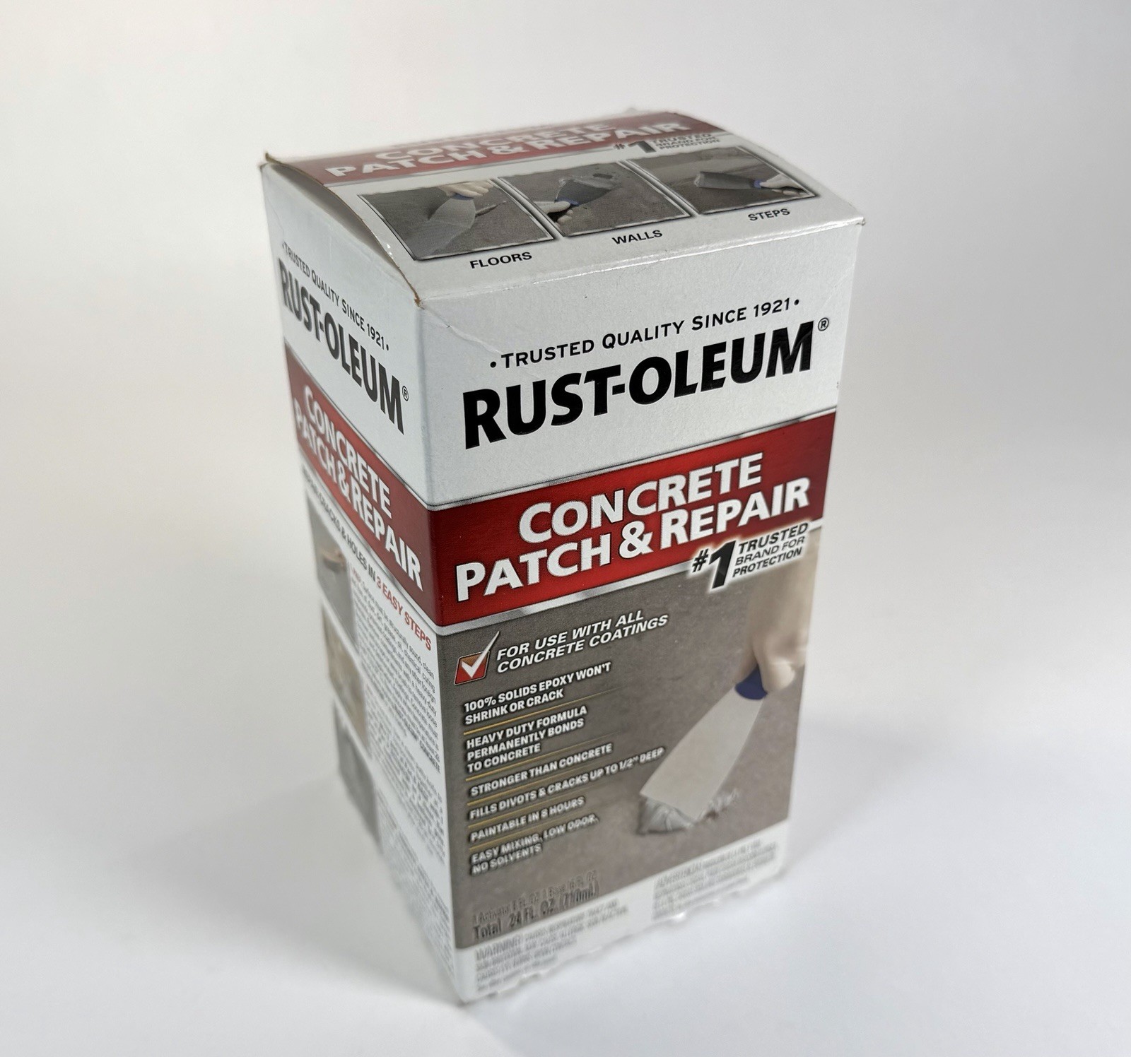 Rust-Oleum Concrete Patch & Repair #1 Trusted Brand, Concrete Floor Repair- 24oz