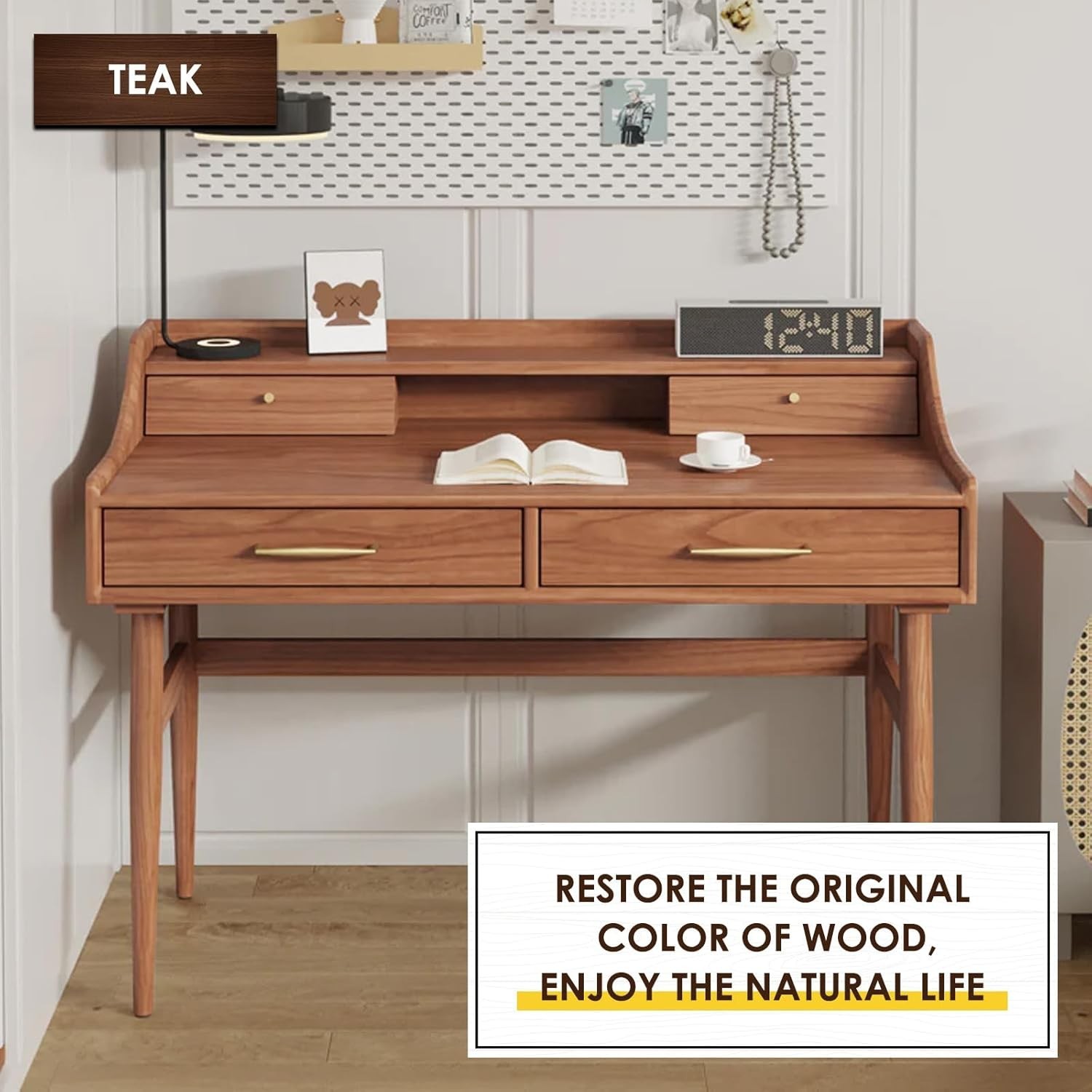 Water Based Wood Stain – Multiple Finishes, Fast Drying, Indoor and Outdoor F…