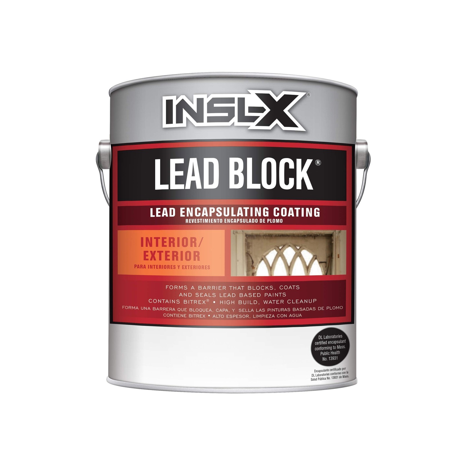 INSL-X Lead Block, Lead Encapsulating Paint, Eggshell, White, 1 Gallon