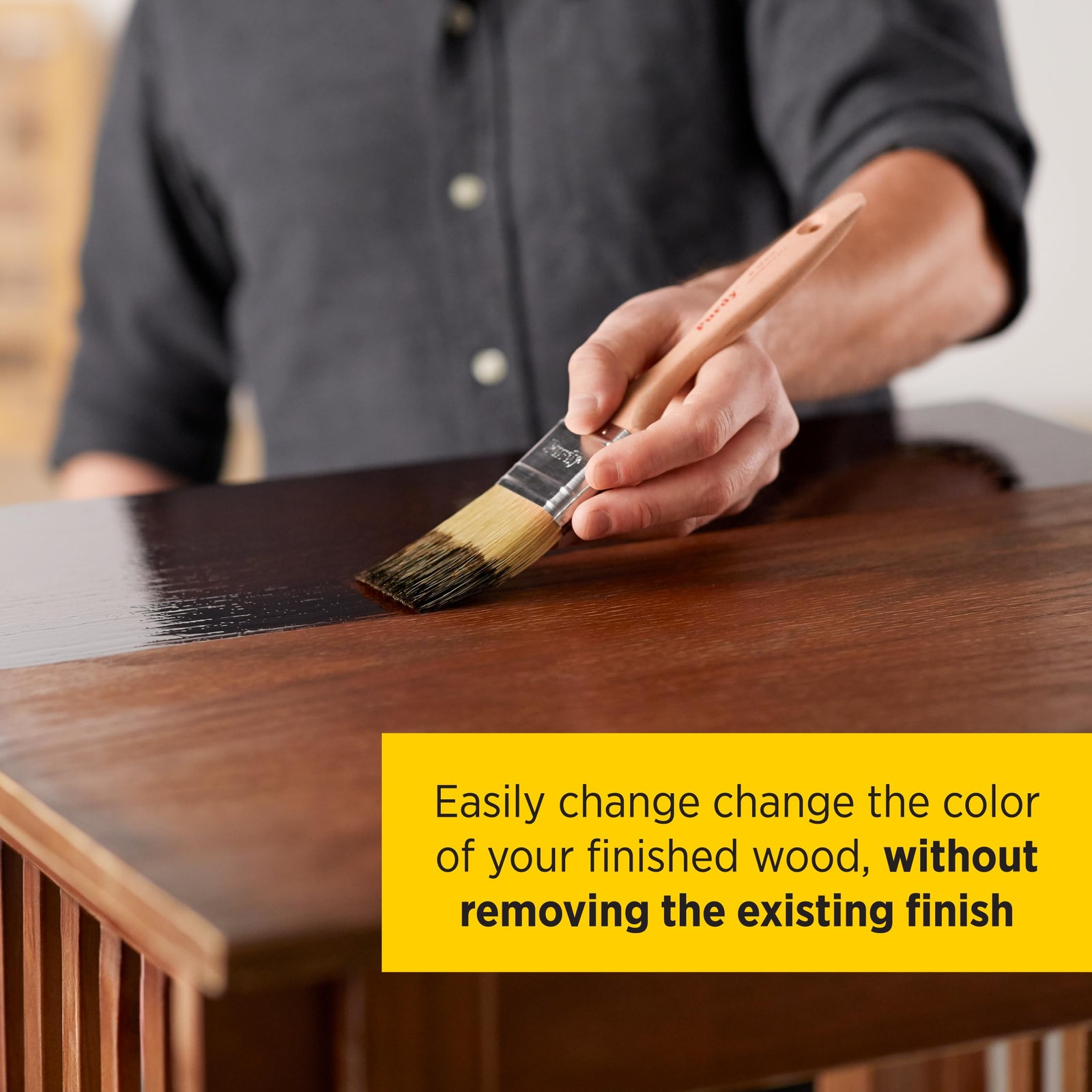 Minwax PolyShades 1 2 Pint Oil Based Wood Stain and Polyurethane Finish