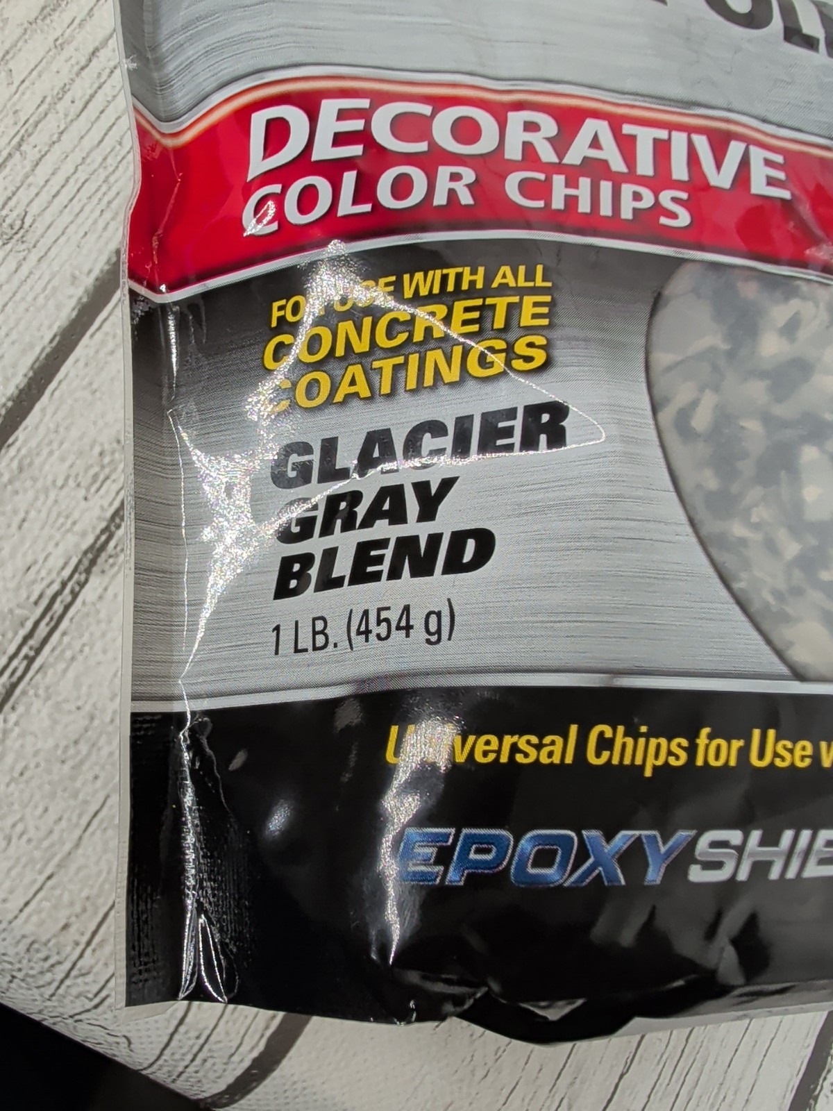 2 One Pound Bags Rust-Oleum Decorative Color Chips Mocha Blend Concrete Coating