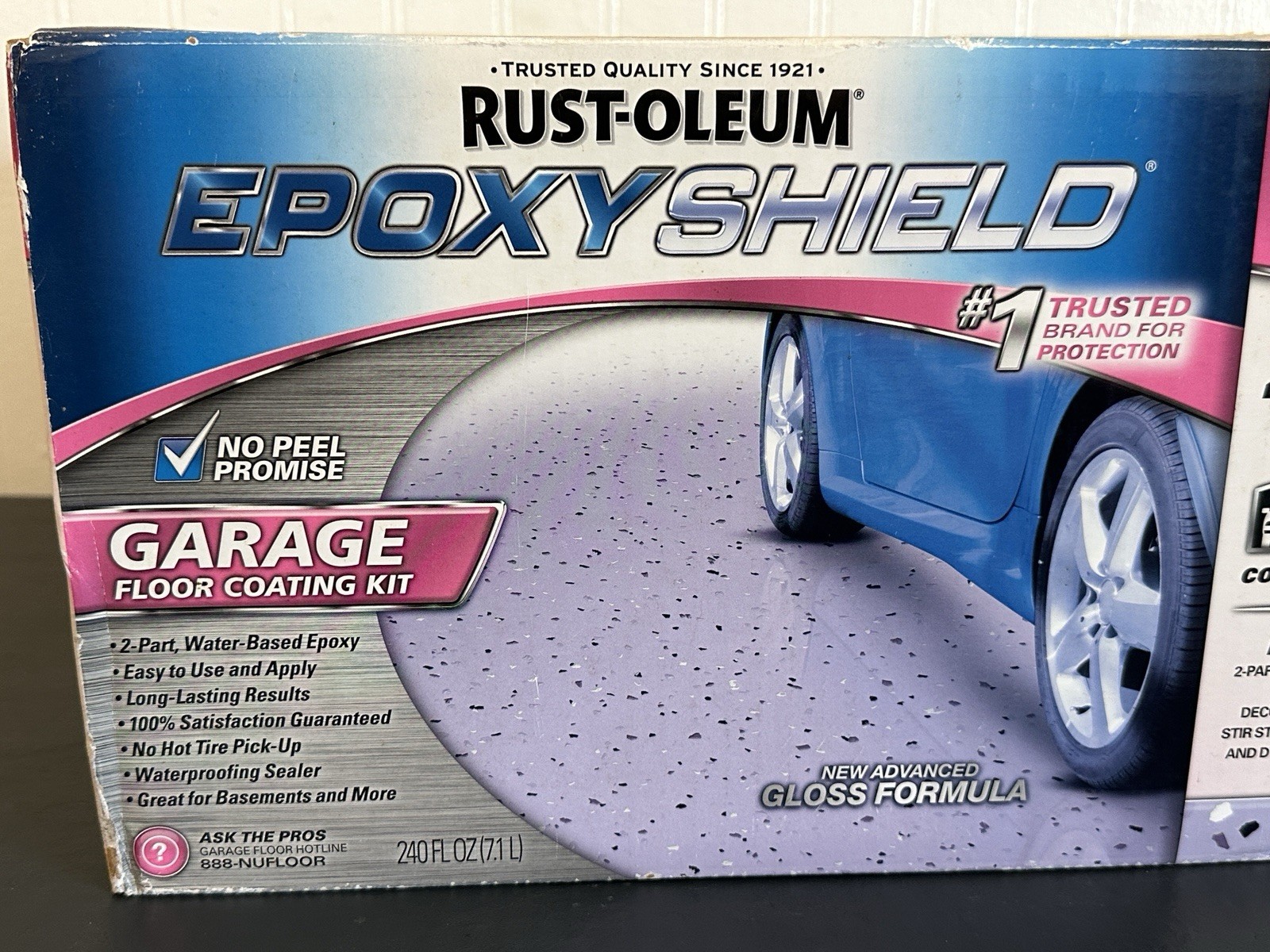 Garage Epoxy Shield Floor Kit Tan High-Gloss 2.5-Car Waterproof Sealant