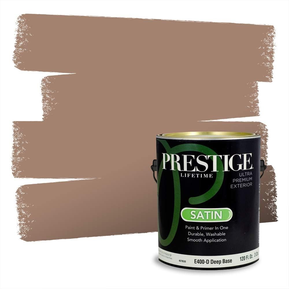 Exterior Paint and Primer in One – 100% Acrylic Latex, Satin Finish, 1 Gallon