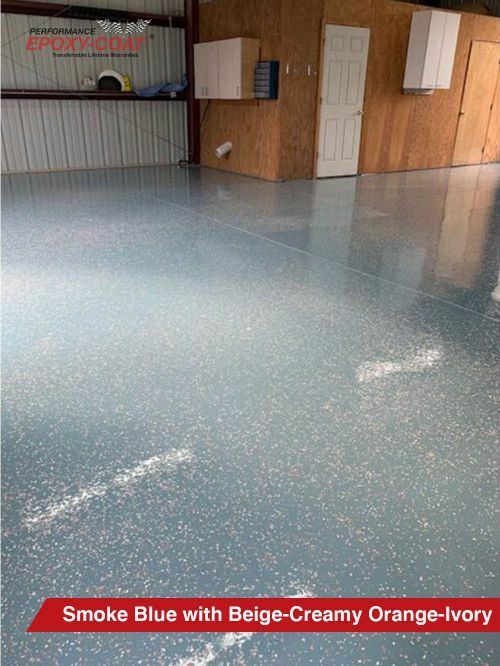 “GOOD” Half Epoxy Floor Coating Kit 250 sq. ft. 9.7 mil with 1/4″ flake
