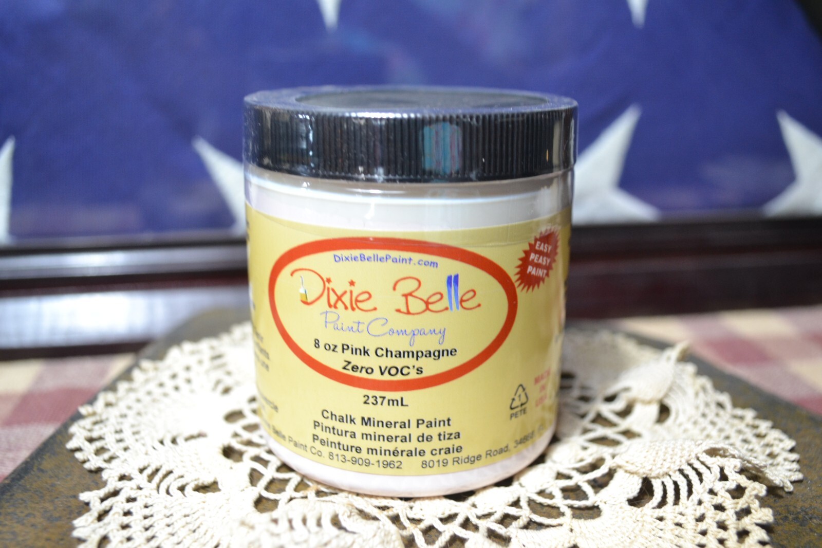 DIXIE BELLE CHALK MINERAL PAINT PINK CHAMPAGNE WATER BASED 8 oz BRAND NEW