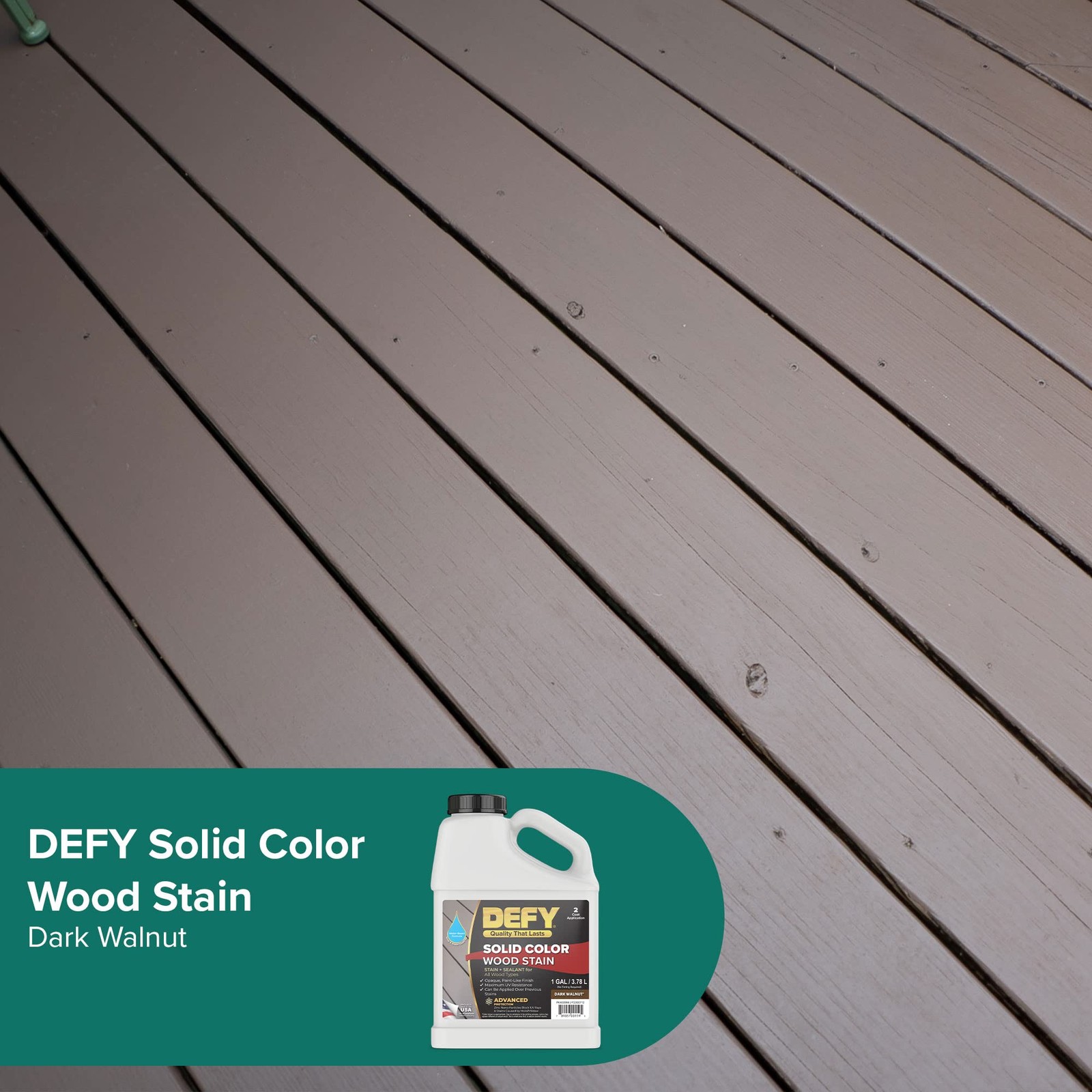 Solid Color Wood Stain DW-Solid – UV Resistant, Opaque, Exterior Deck & Fence…