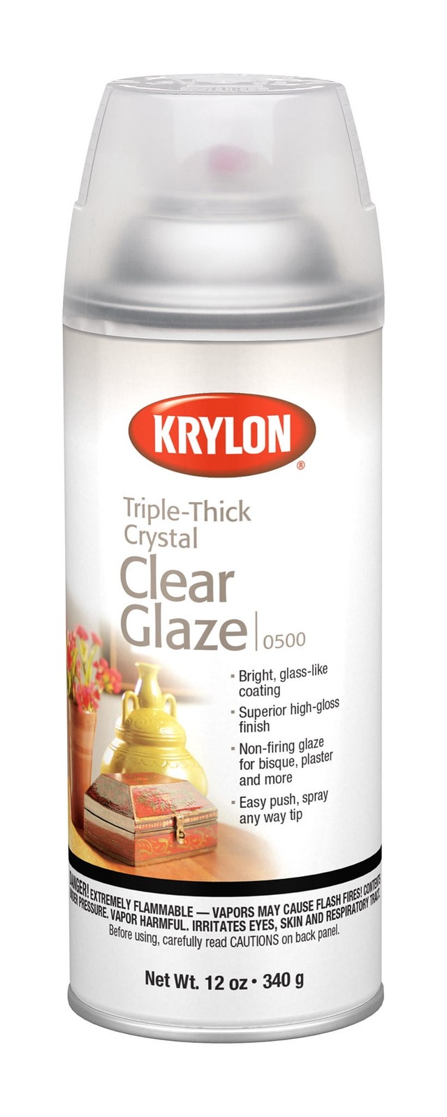 (6 pack) Krylon I00500A07 Triple-Thick Crystal Clear High Gloss Spray Paint