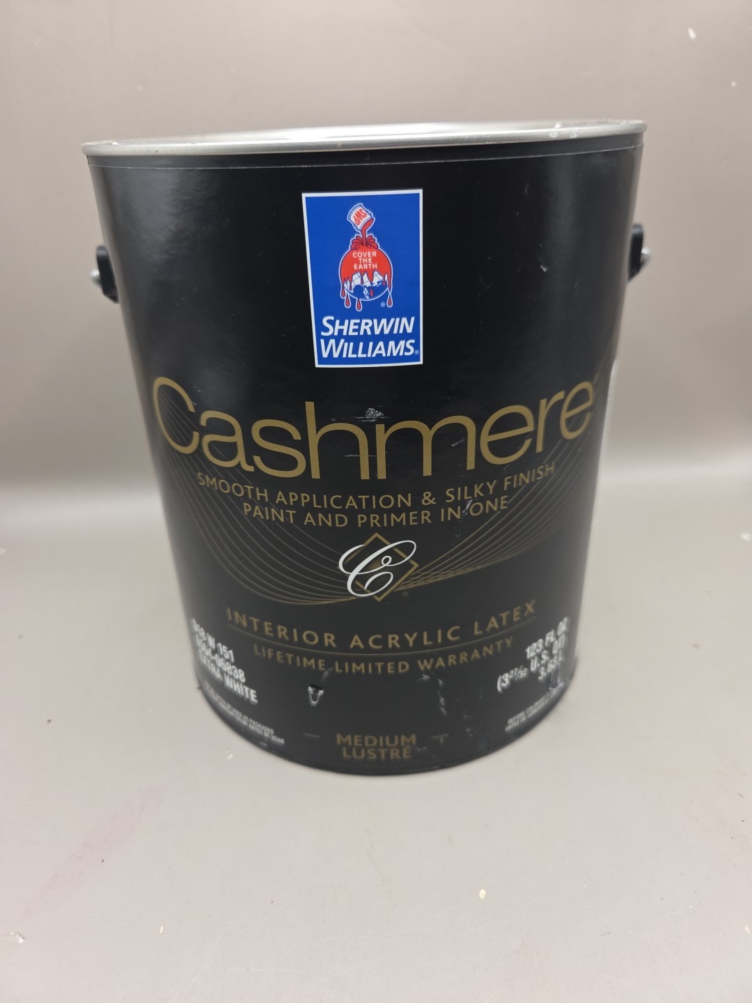 1 Gallon Sherwin Williams Cashmere Interior Medium Lustre Color 7433 Bone White
