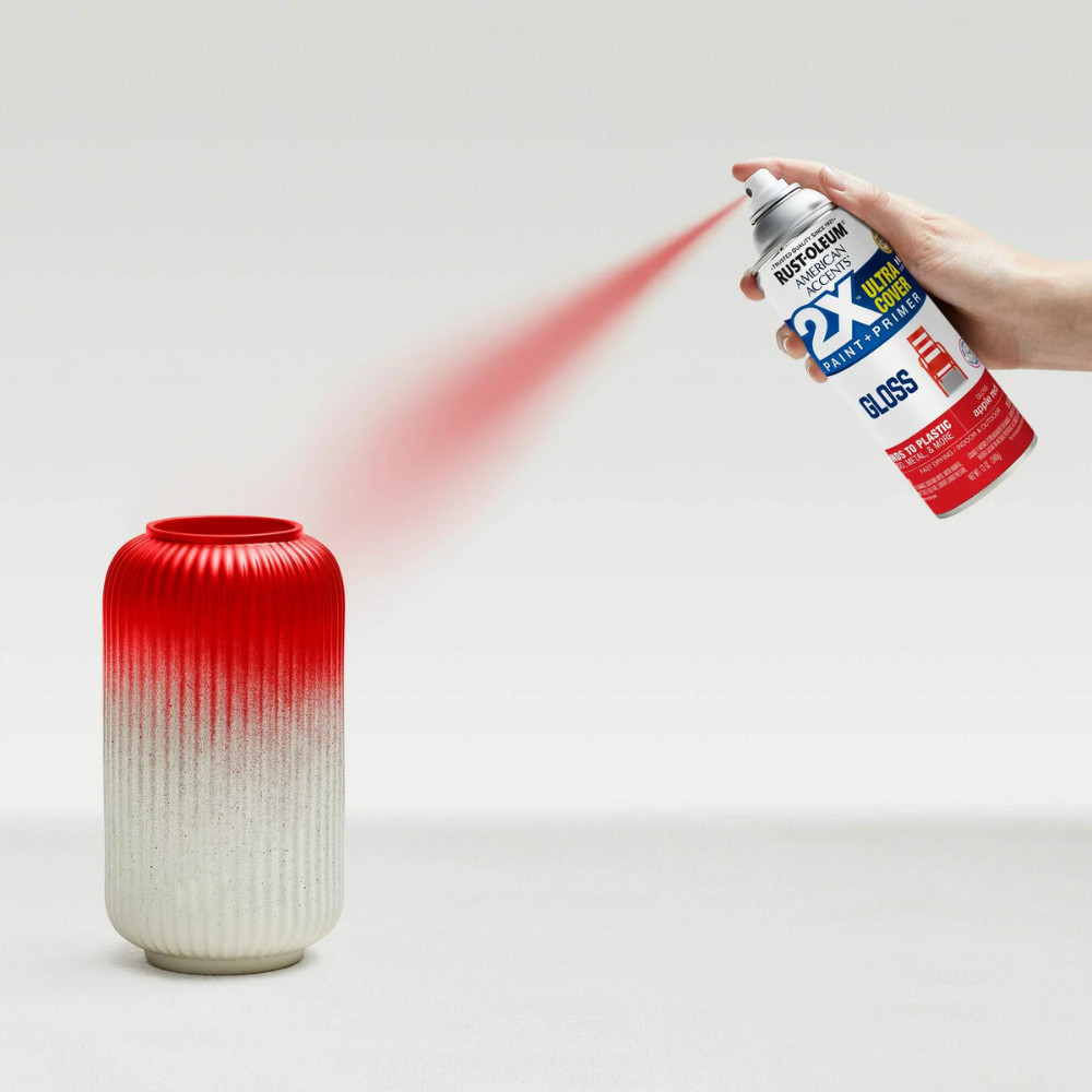 Rustoleum Gloss Apple Red Spray Paint 12 Oz. 2x Ultra Cover ( 2 PACK )