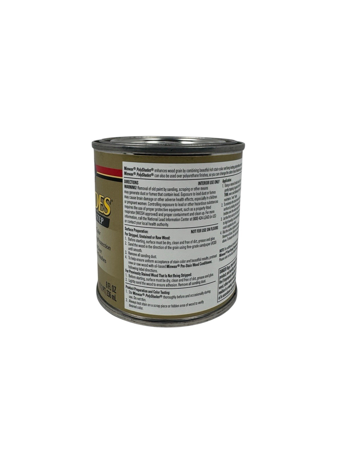 Minwax PolyShades Royal Walnut Satin Stain Polyurethane 1/2 PT 8 Oz Discontinued