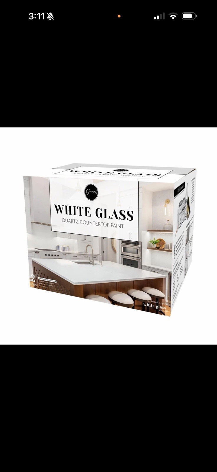 Giani Easy Epoxy Quartz Countertop Paint Kit (White Glass)