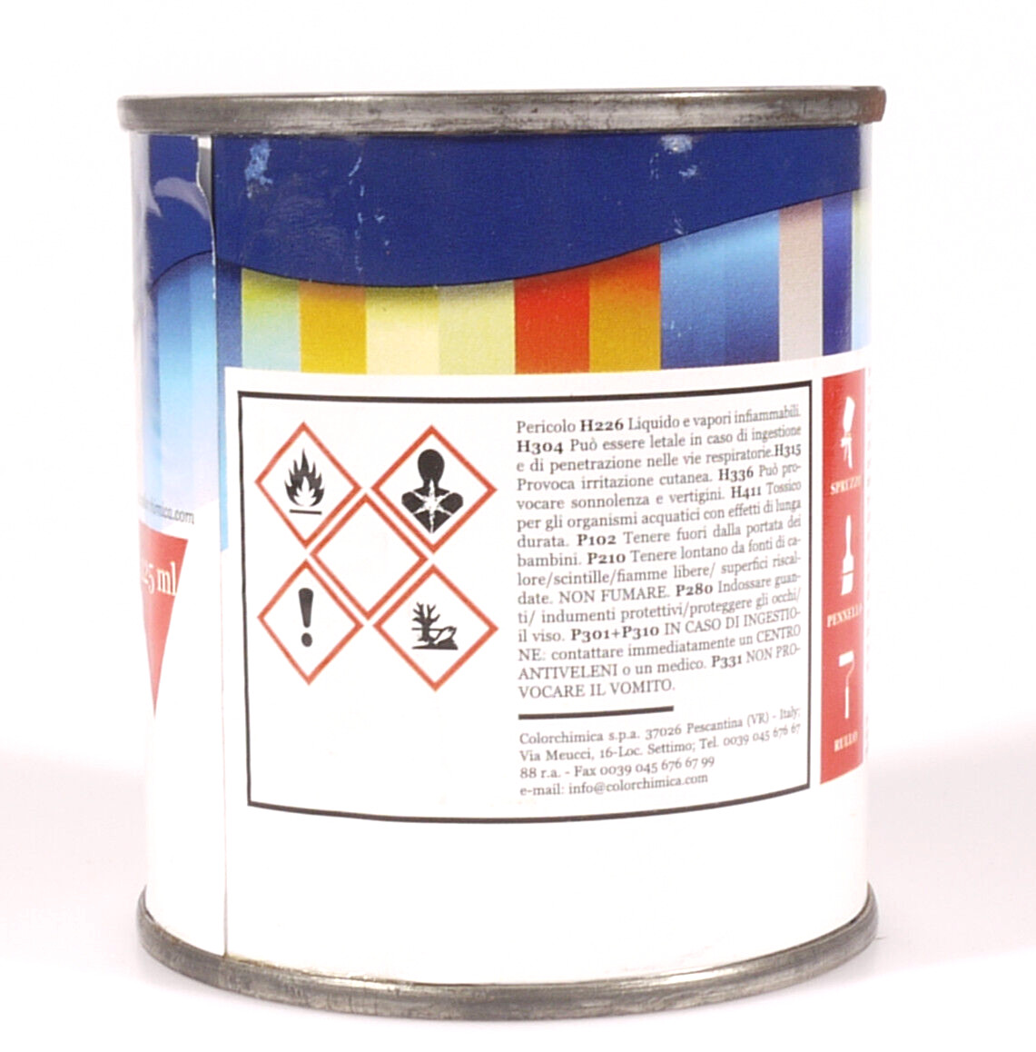PRL) POLISHED ENAMEL PAINT 6 COL. PAINT WOOD IRON PAINT GREEN GRAY BLUE ROLLER