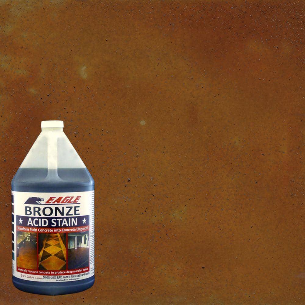 Concrete Acid Stain Bronze1 Gallon Interior Exterior Floor Marbled Look Spray