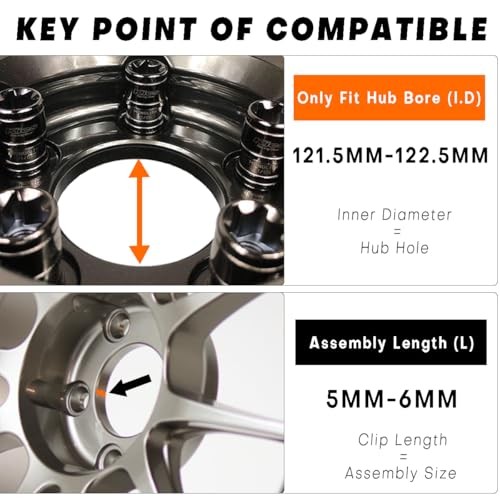 for Tacoma H659-TRD Wheel Center caps TRD Center Hubcaps | 4 Pack High Gloss