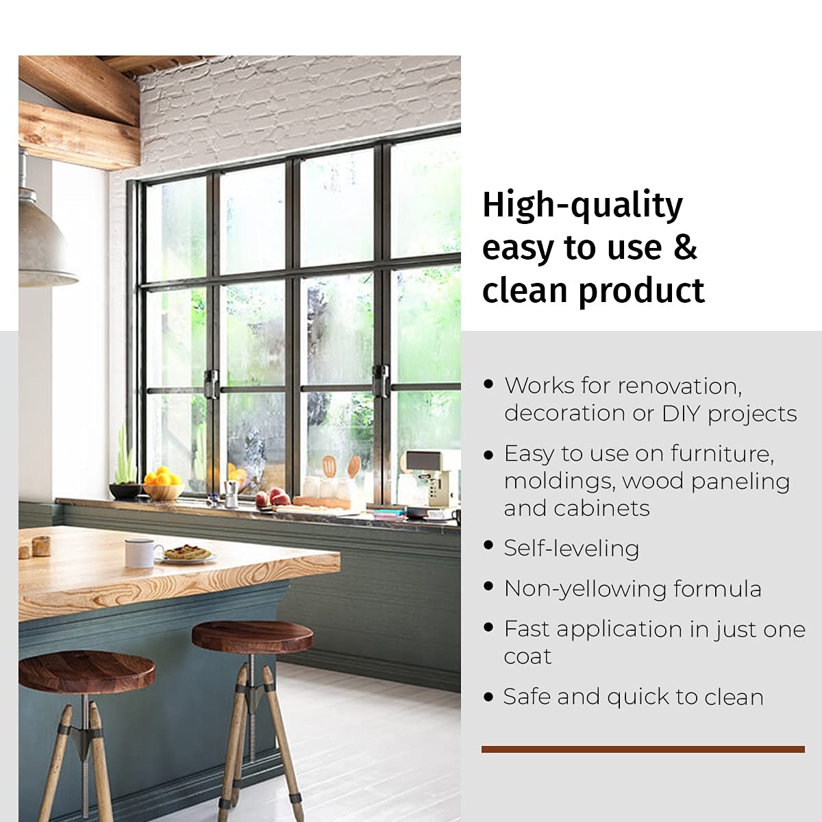 Saman Interior Water Based Varnish Aluminum Oxide Crystal Clear Wood Finish