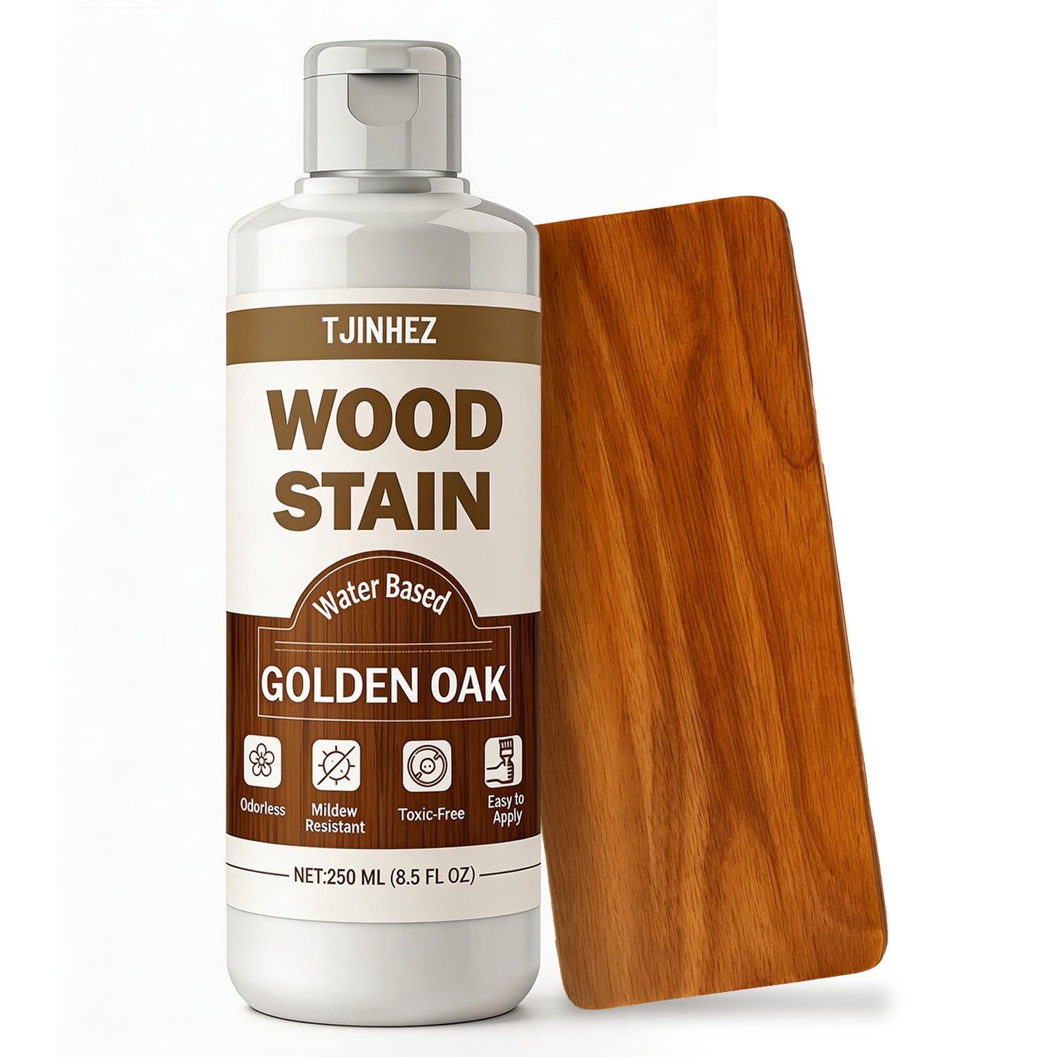 Golden Oak Water Based Wood Stain 8.5oz/250ml Premium Indoor Outdoor