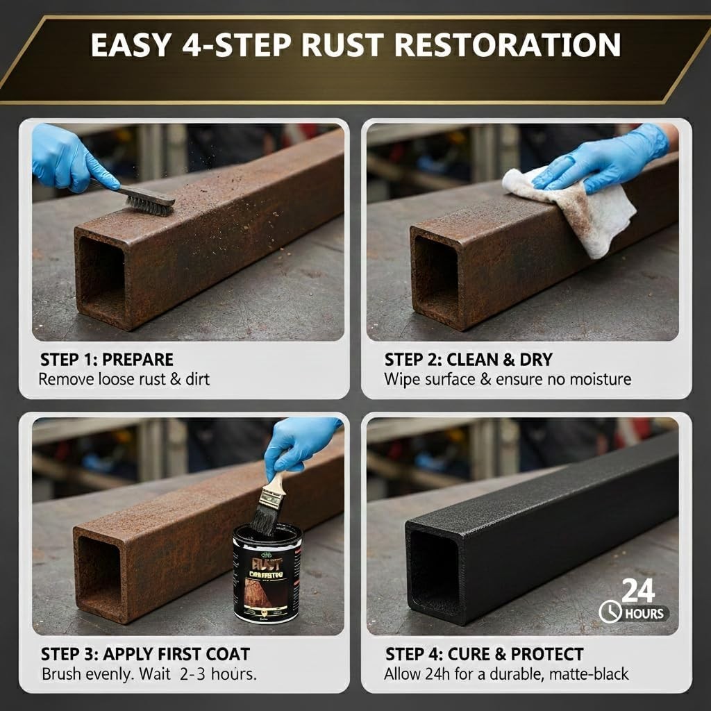 Versatile 1 Gallon Anti-Rust Coating – Non-Toxic Metal Primer for All Surfaces