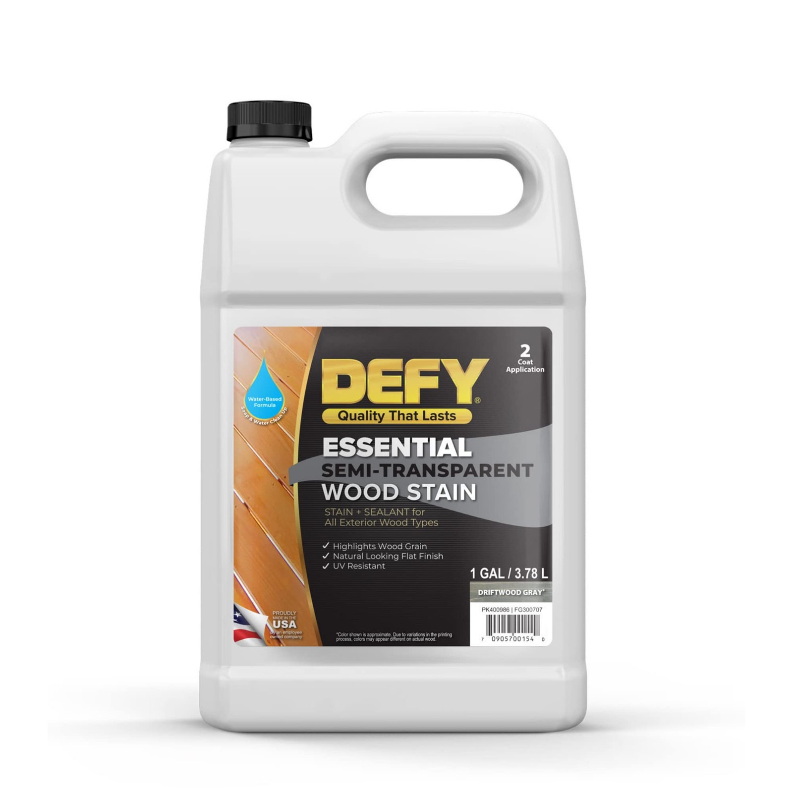 DEFY Essential Semi Transparent Exterior Deck Stain and Sealer – One Day Deck St