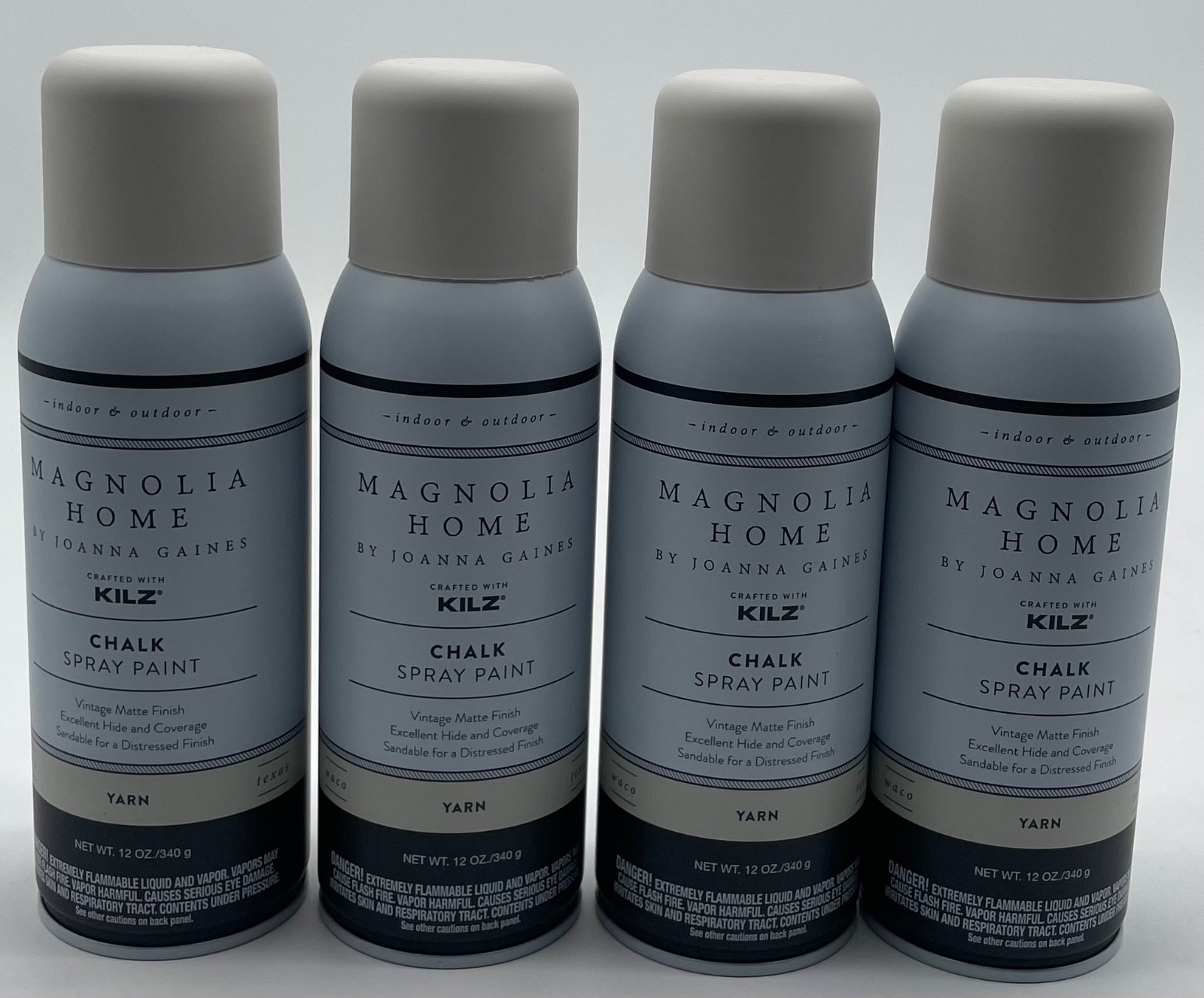 Magnolia Home by Joanna Gaines Chalk Paint 12 oz. Yarn Lot of 4