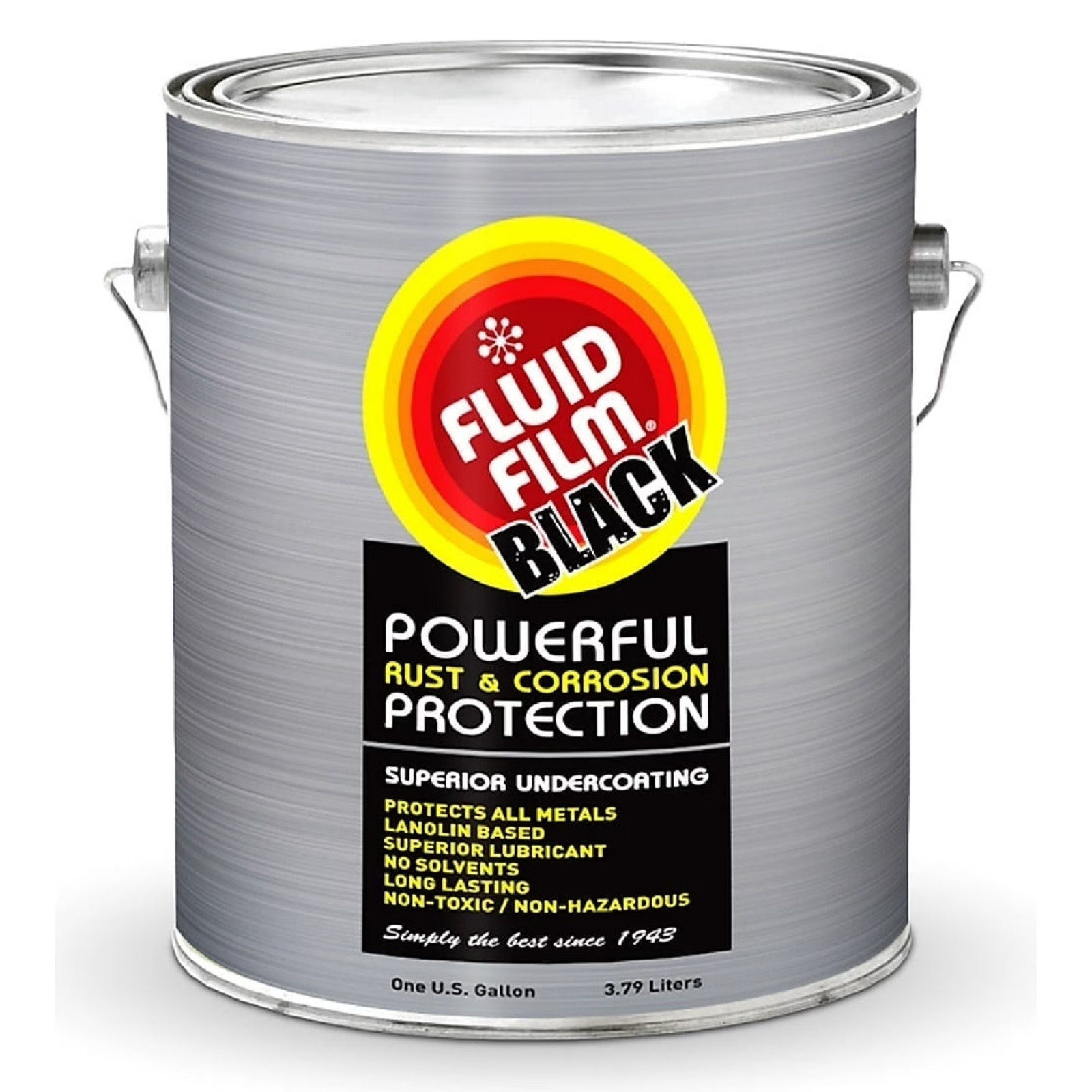 1 Gall Fluid Film Black Non-Aerosol, Long Lasting Corrosion, Penetrant&Lubricant