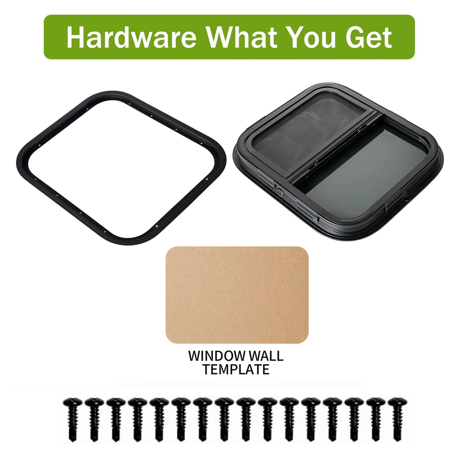 Allotemlass Vertical Rv Window 14 W X 16 H Replacement Camper Window Sliding