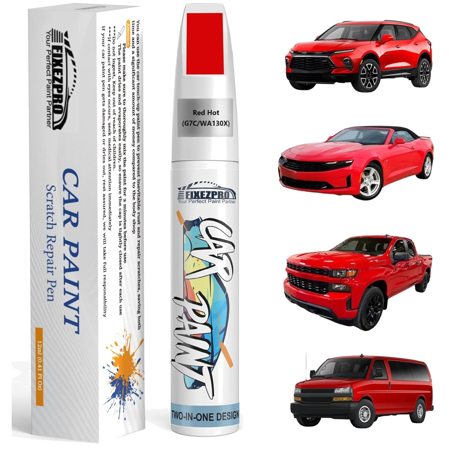 Chevrolet Red Hot Touch Up Paint – Exact Match Pen