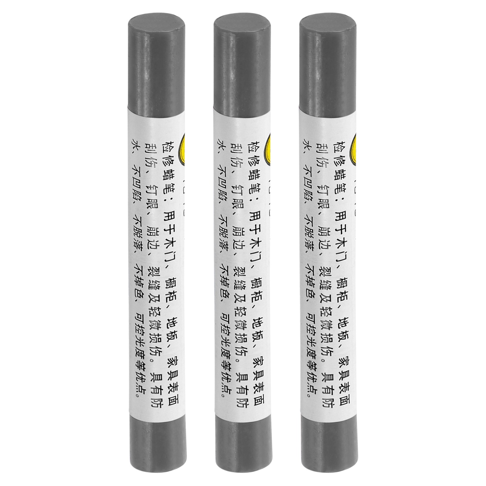 Furniture Repair Crayons Wax Filler Stick, 3Pcs Pen Marker, French Gray