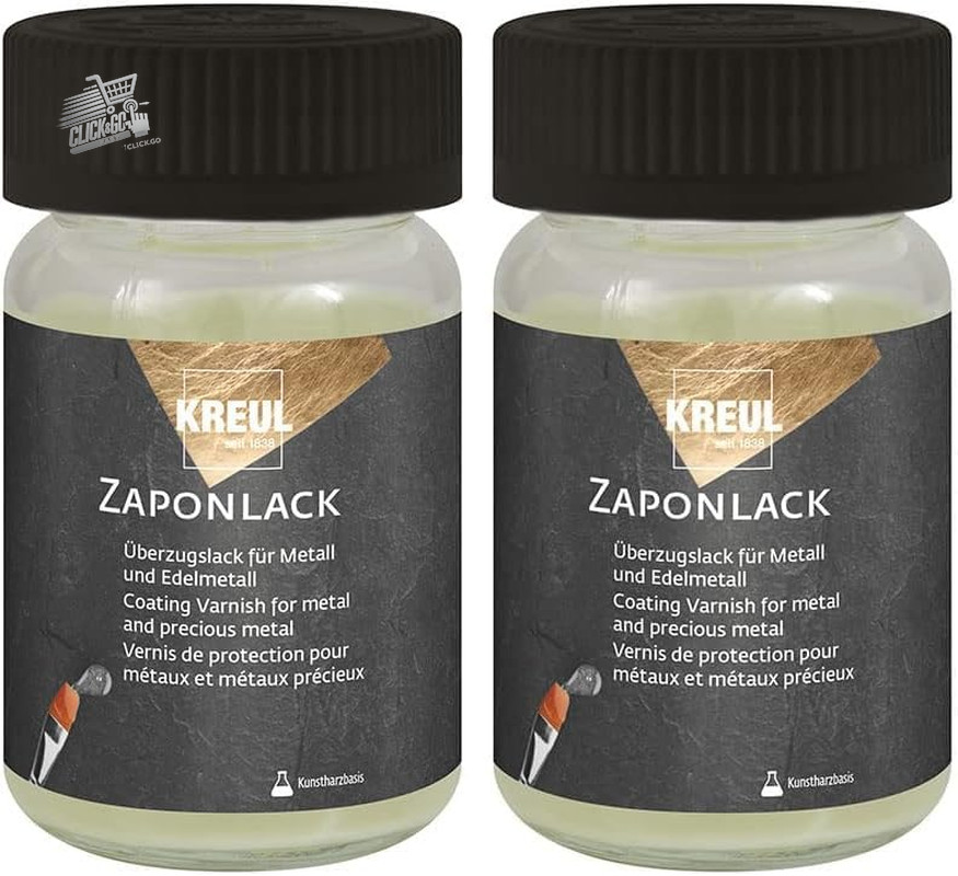Zapon Lacquer 60ml Transparent Protective Paint Polished Metal Antioxidant 2pcs