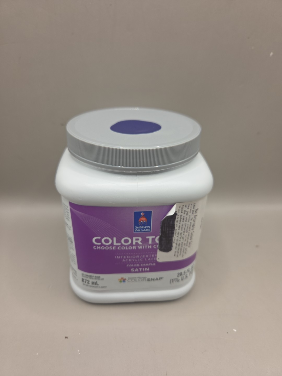 1 Qt Sherwin Williams Colors To Go Satin Color 6545 Majestic Purple …