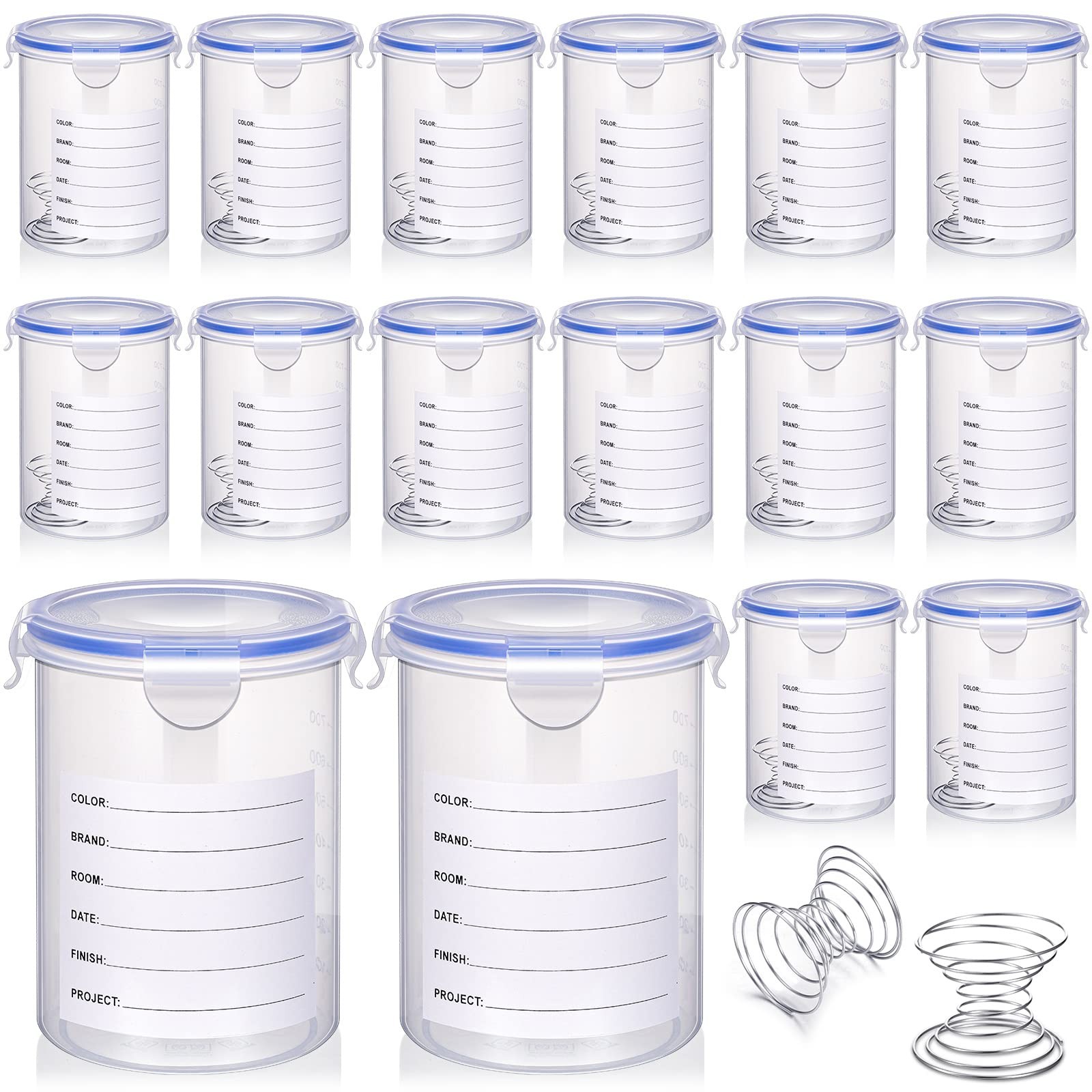 Paint Container with Stainless Steel Mixing Ball Touch up Paint Cups Storage …