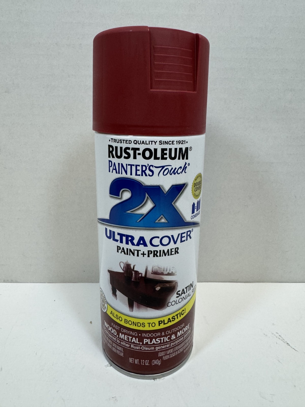 12 Rust-Oleum Painter’s Touch 2X Spray Paint 12oz Satin Colonial Red Ultra Cover