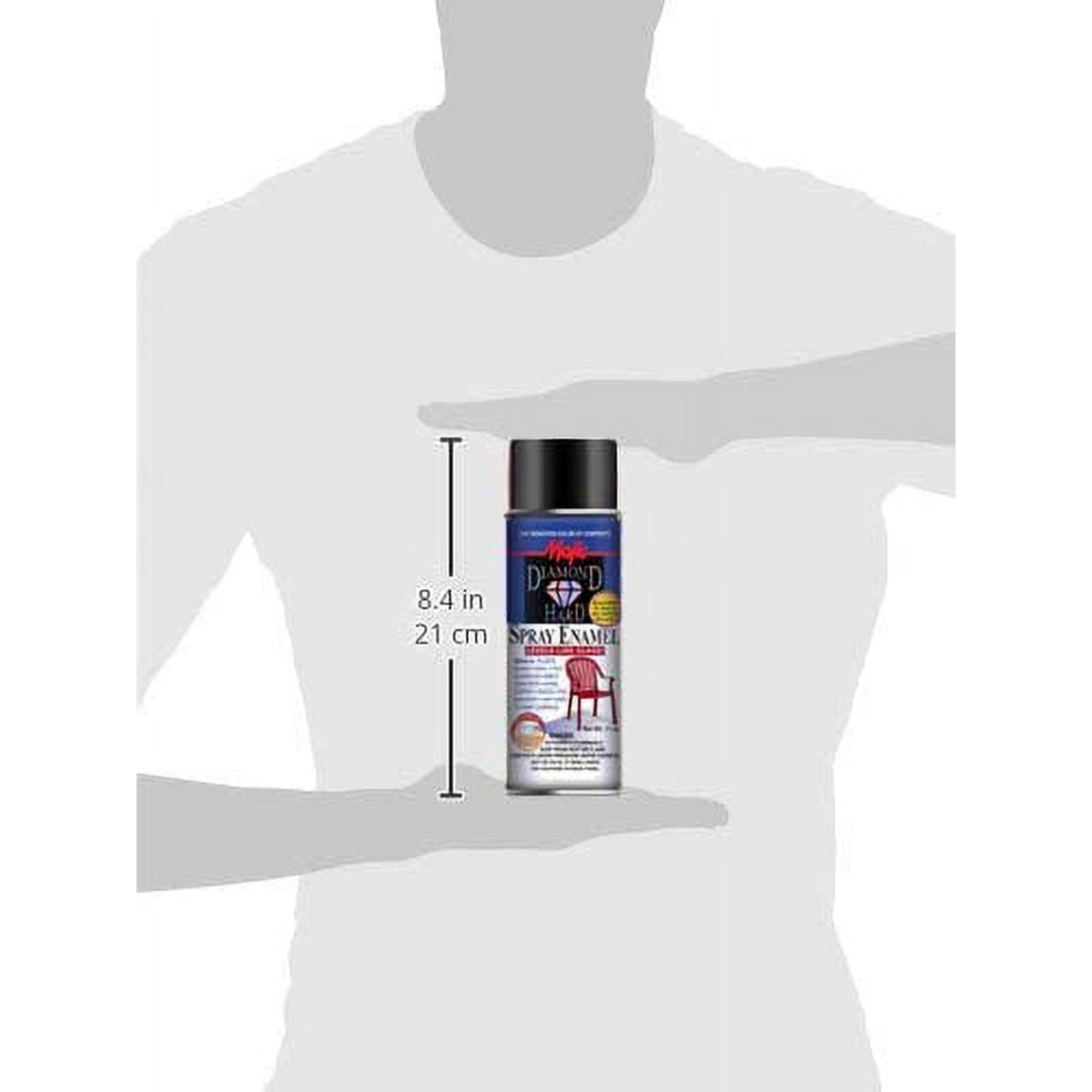 Majic Paints 8-21502-8 11 oz. Dark Brown Diamond Hard Spray Enamel – Dark brown