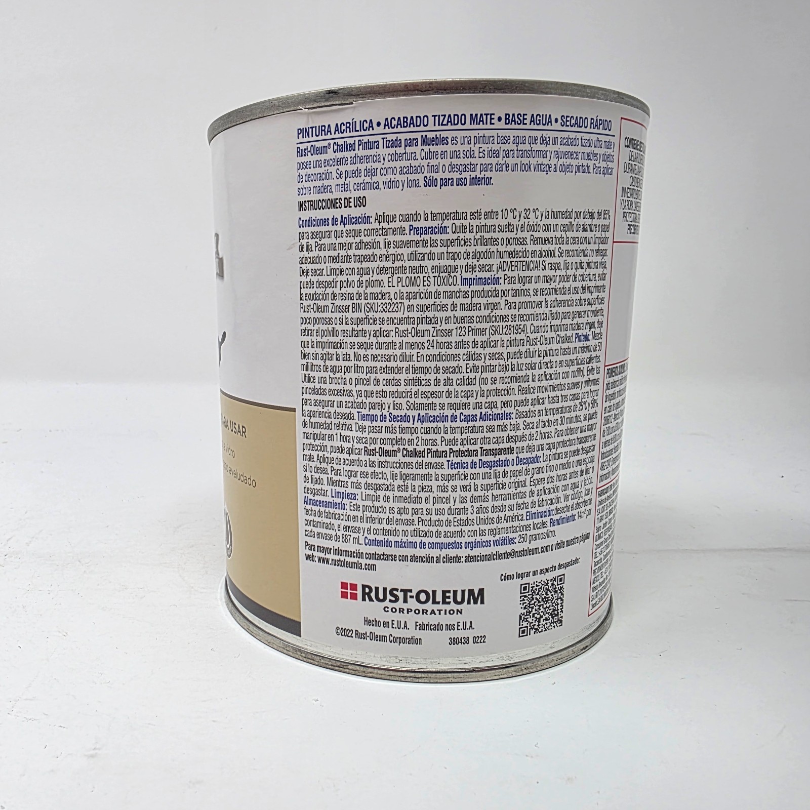 Rust-Oleum Chalked Ultra Matte Amarillo Lino ( Linen Yellow ) Chalk Paint