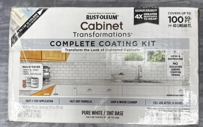 New Rust-Oleum Cabinet Transformation Complete Coating Kit Pure White Tint Base
