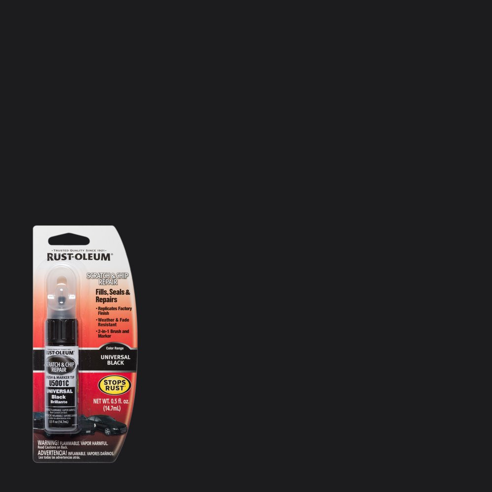 Automotive Gloss Scratch & Chip Repair Black Marker Weather Resistant 0.5Fl Oz